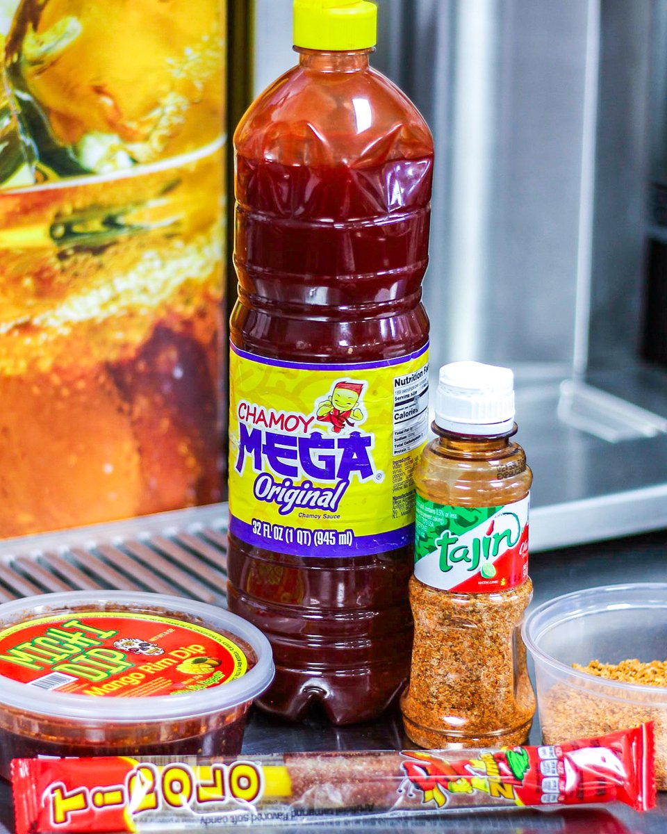 Spicing up life, one dip at a time! Chamoy, Tajin, and Michi dip - the secret to turning everyday snacks into a fiesta. 🎉🍍🌶 

#SalsaMonday  #MicheladaMagic #chamoy #tajin #michidip #spice #flavor #funsnacks #rafmanskitchenandsnax #onlineshopping #bodega