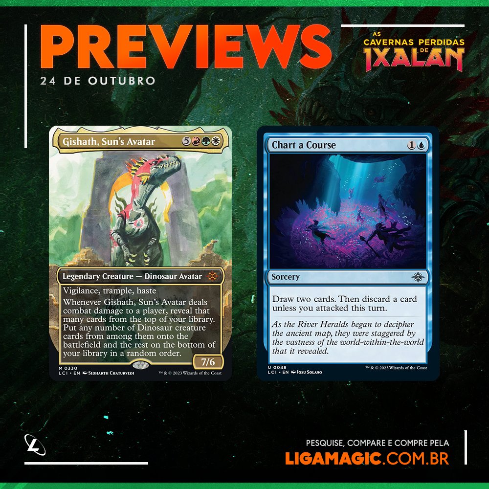 ligamagicbr's tweet photo. Nosso retorno a #MTGIxalan conta com alguns reprints também, nos lembrando do motivo de amarmos tanto esse plano.
Aqui temos ainda o retorno de lindo tratamento que apareceu em #MTGMachine, mas agora num card novo 😄 https://t.co/TthIIzVRMQ