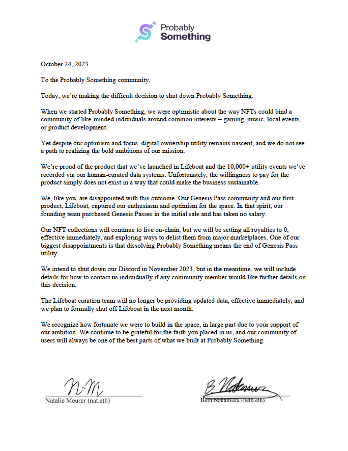 Probably Something tweet media