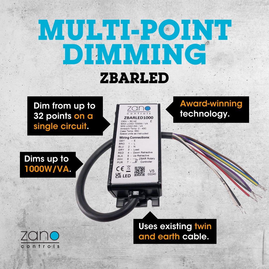 ZanoControls's tweet image. Zano Controls are your one-stop-shop for every LED dimming install.

No matter the project requirements, we have the solution. Take a look 👇

#dimming #dimmerswitch #electricalinstall #electrician #technology