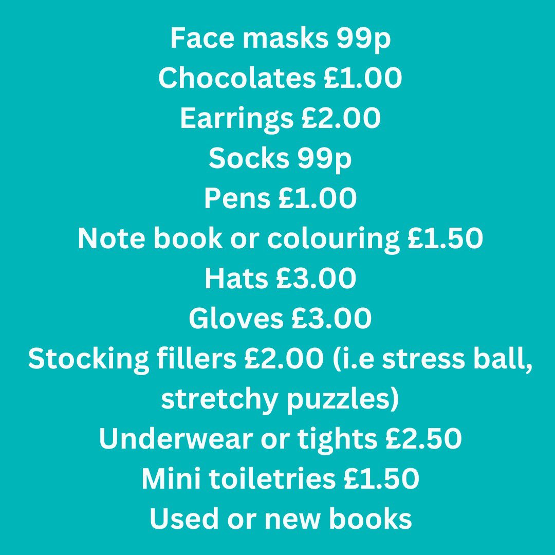 FemBookClubCIC's tweet photo. We know it’s not the festive season just yet, but we just have to let you know about @beyondstreets’ Christmas hamper collection! 

They’re asking for item donations to go to the women they help on a daily basis. 

Here’s the full list 👇

DM us for the postal address ✉️🥰 https://t.co/k8v40EDEc0