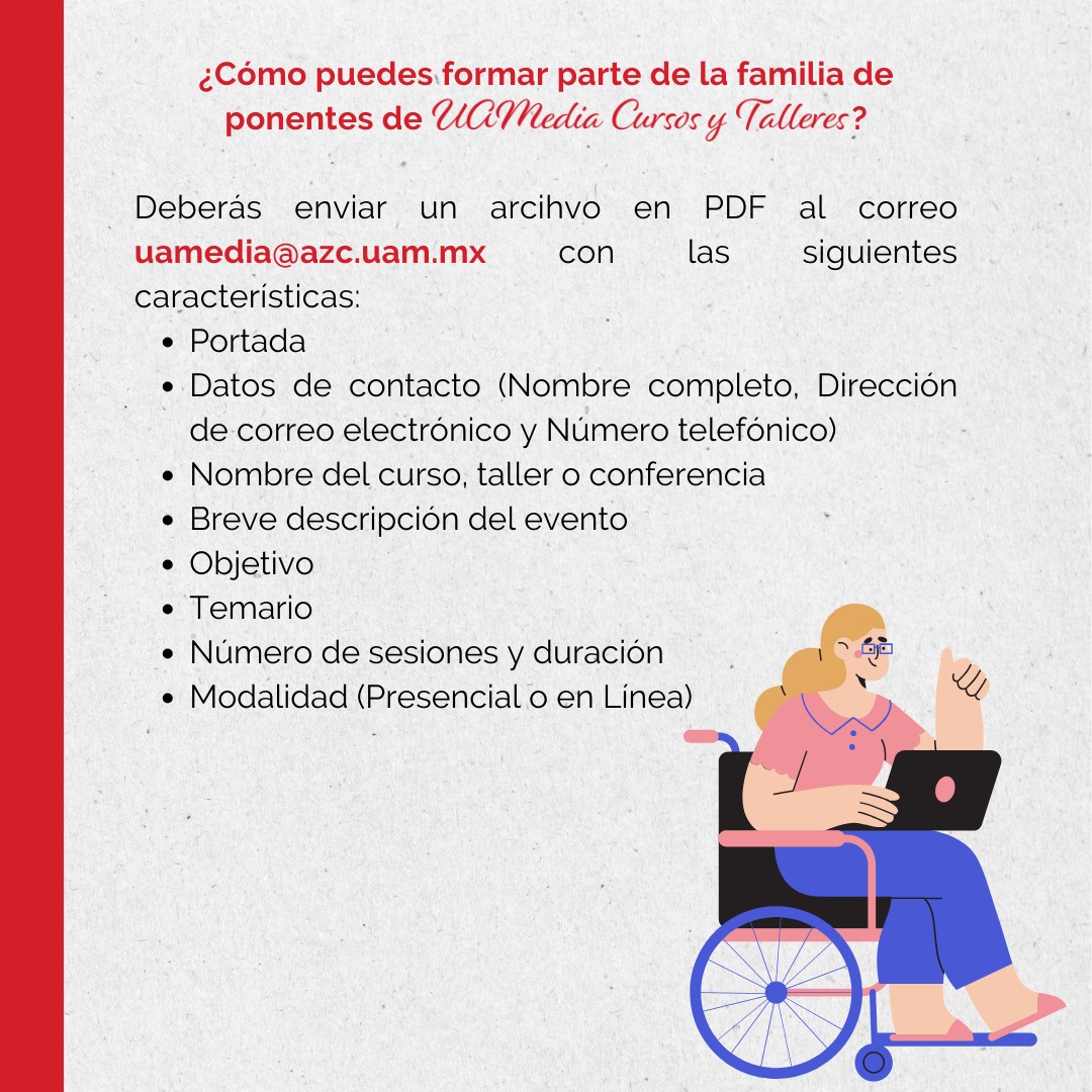 uamxoficial's tweet photo. #Pantera ¡Forma parte de la comunidad creativa! 🎨
La convocatoria estará vigente hasta el 8 de diciembre de 2023.
📧 Envía tus propuestas a uamedia@azc.uam.mx
@uamediadigital
#UAMedia #Cursos #Convocatorias #UAM #TalleresCreativos #ArteyCreatividad https://t.co/WO4zPOFGfm