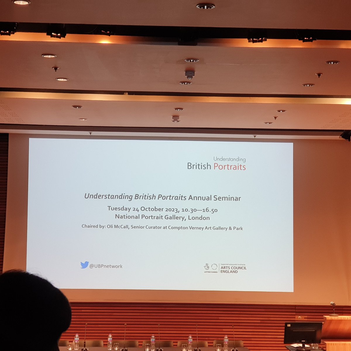 walshamboy's tweet photo. Great Understanding British Portraits seminar at @NPGLondon today @UBPnetwork 

I even asked a question on a microphone! https://t.co/ZusYEX1SjC