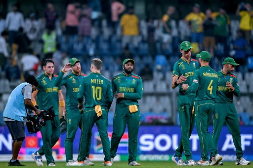 South Africa's victory margins have been impressive.

Beat 🇱🇰 by 102 runs
Beat 🇦🇺 by 134 runs
Beat 🏴󠁧󠁢󠁥󠁮󠁧󠁿  by 229 runs
Beat 🇧🇩 by 149 runs

Next opponent?🇵🇰 in Chennai  👀