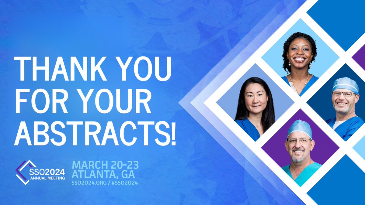 Wow! We received a RECORD number of abstract submissions for #SSO2024! Thank you to everyone who submitted their critical work to advance the field of surgical oncology. We are excited to begin reviewing your submissions and selections will be announced in early December.