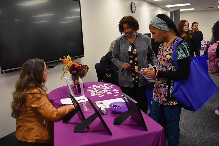 A jam-packed Service Fair was in full swing today @ the @OCMBOCES Adult Education campus in Liverpool. 45 businesses & organizations set up tables to share information w/ students, staff & visitors. ocmboces.org/adulted #EmpoweringAllLearners #BOCESProud #CommunityEngagement