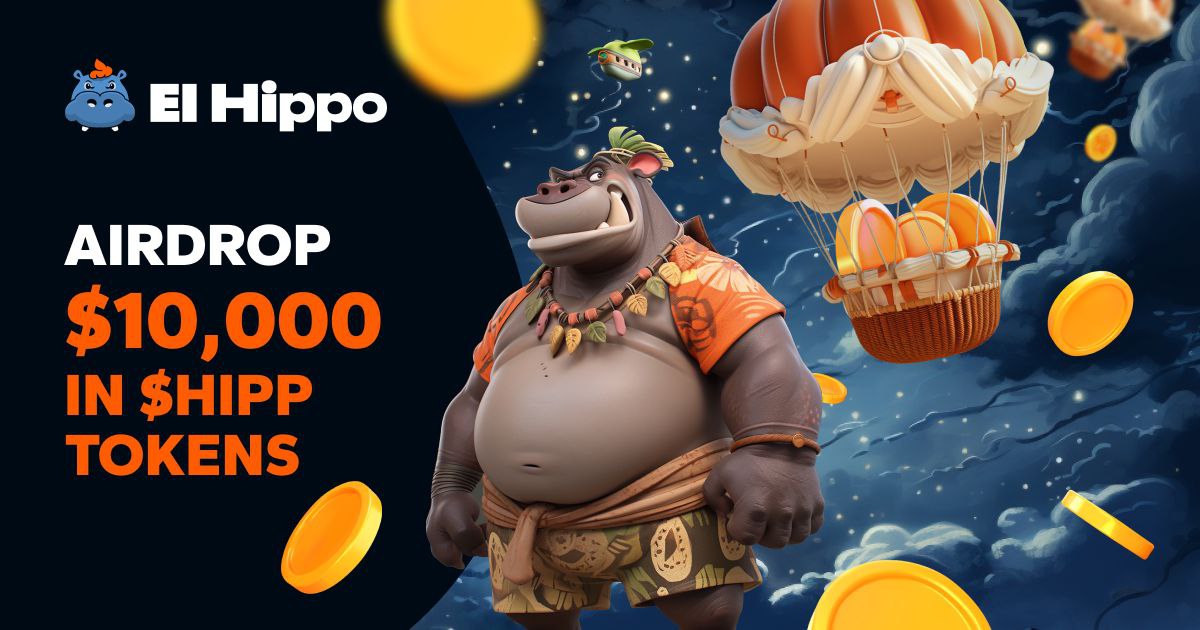 New airdrop: El Hippo (HIPP)
Total Reward: $10,000 worth of HIPP
Rate: ⭐️⭐️⭐️⭐️
Market: MEXC, Uniswap
Winners: 1,000 Random &amp; Top 100
Distribution: within 14 days after airdrop ends

Bot Airdrop Link: t.me/ElHippoAirdrop…

#Airdrop #Airdrops #Airdropinspector #ETH #ElHippo
