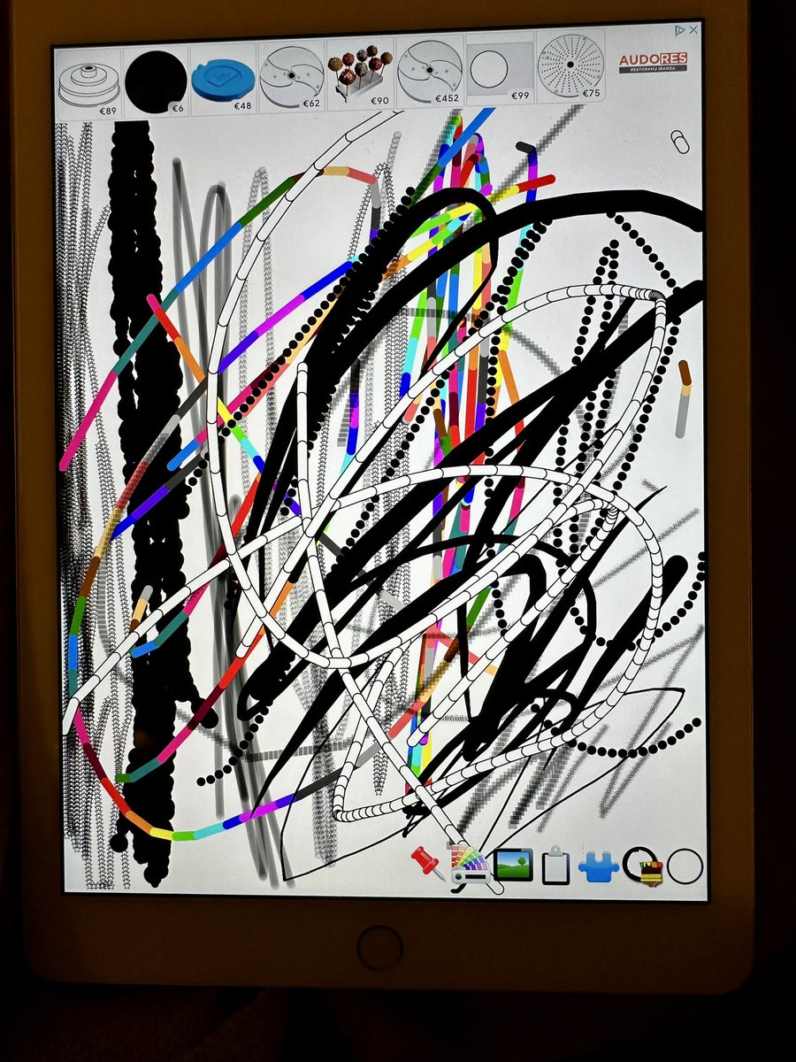 My 5 year old has a thing for <a href="/artblocks_io/">Art Blocks</a> Squiggles too 🌈