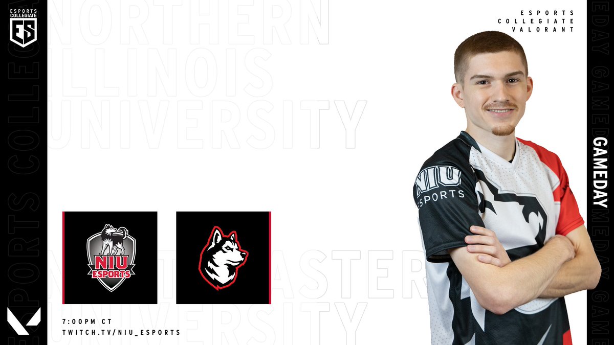 EsportsNIU's tweet photo. Our Valorant team is returning from their bye week fully prepared for tonight's game against @GoNUesports.

🕖 7 p.m.
📺 https://t.co/6c1ALaQIYY https://t.co/Xeo45mdwYG