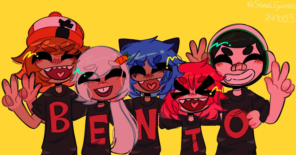 RazzRubino's tweet photo. BENTO kids 🦊🐰🐱🐯🐼

#BENTO #mrklausstudio #bentomrklaustudio #fanart #digitalart https://t.co/oQ9C0ifgA8