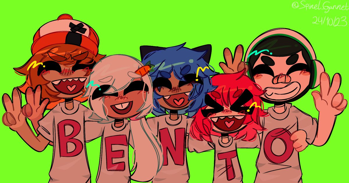 RazzRubino's tweet photo. BENTO kids 🦊🐰🐱🐯🐼

#BENTO #mrklausstudio #bentomrklaustudio #fanart #digitalart https://t.co/oQ9C0ifgA8