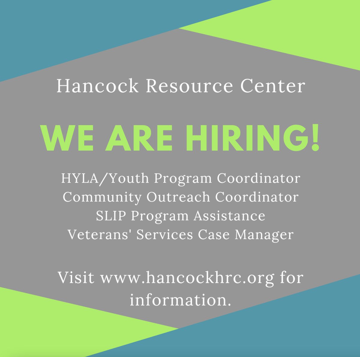HancockResource's tweet photo. Visit our website for information about applying.

https://t.co/BJheReLTaC https://t.co/EofxmCKAC1