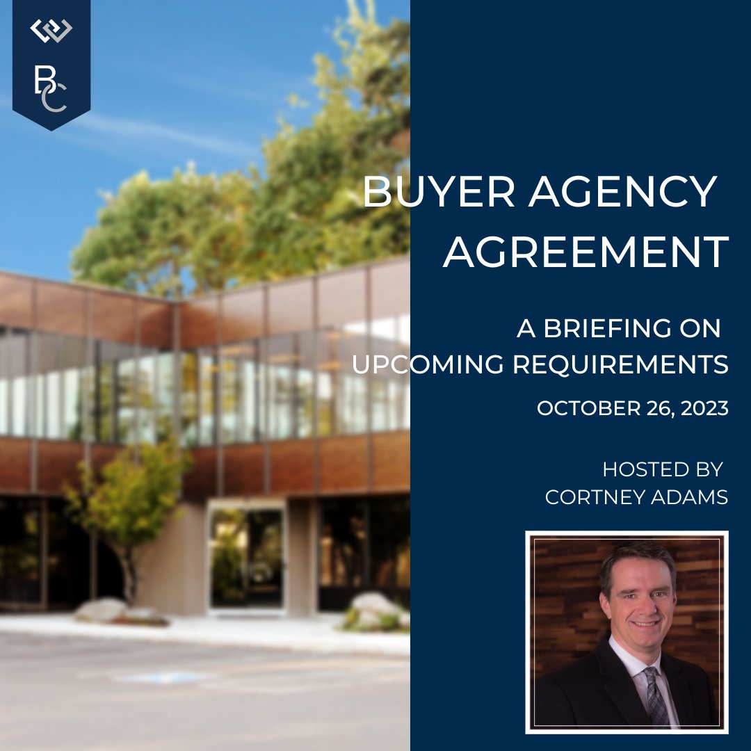 #SpeakerSeries Join us Oct 26 at 10:30am for a #roundtable discussion presented by Cortney Adams on the upcoming requirements of buyer agency agreements b/w brokers & clients. 

#wbc #realestate #wearewindermere #buyeragency #formupdates