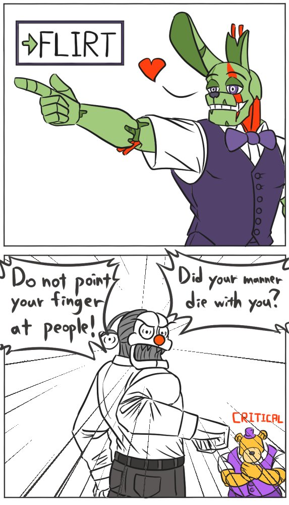 LeafGhost1's tweet photo. #FNAF #AIHenryAU 

Flirting Bunnies. https://t.co/UP1vJaSbGj