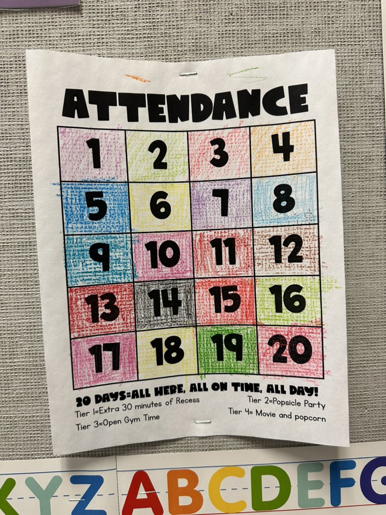 1st one down! 3 more to go to earn movie and popcorn day!!!! I’ll take the extra 30 min recess for now :) <a href="/sce/">SCE</a>