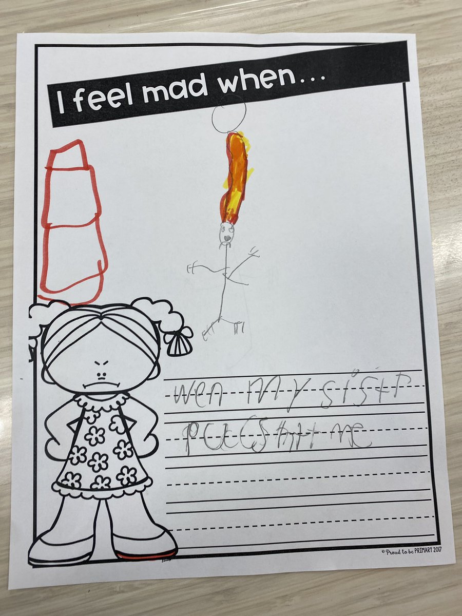 chalkandgrace's tweet photo. Managing emotions is an important skill to have. We have been discussing emotions and why they are important. Today our focus was on anger😡It’s okay to be mad. It’s what we do with those feelings when we are that’s so important. #Breath😮‍💨 #WalkAway🚶🏽 #CalmDownCorner💚 https://t.co/W3uNlSf4Jp
