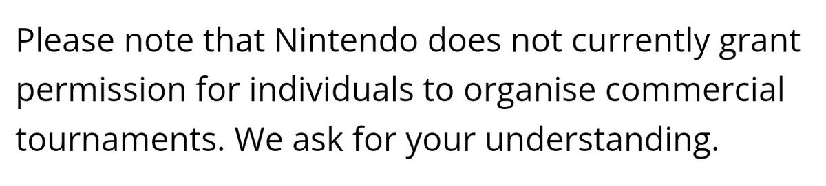 645development's tweet photo. @Vespher Not to mention this lol

"Hey bros, gotta license your tournament. We don't grant licenses btw get fucked lmao" https://t.co/jDs4bYzFrv