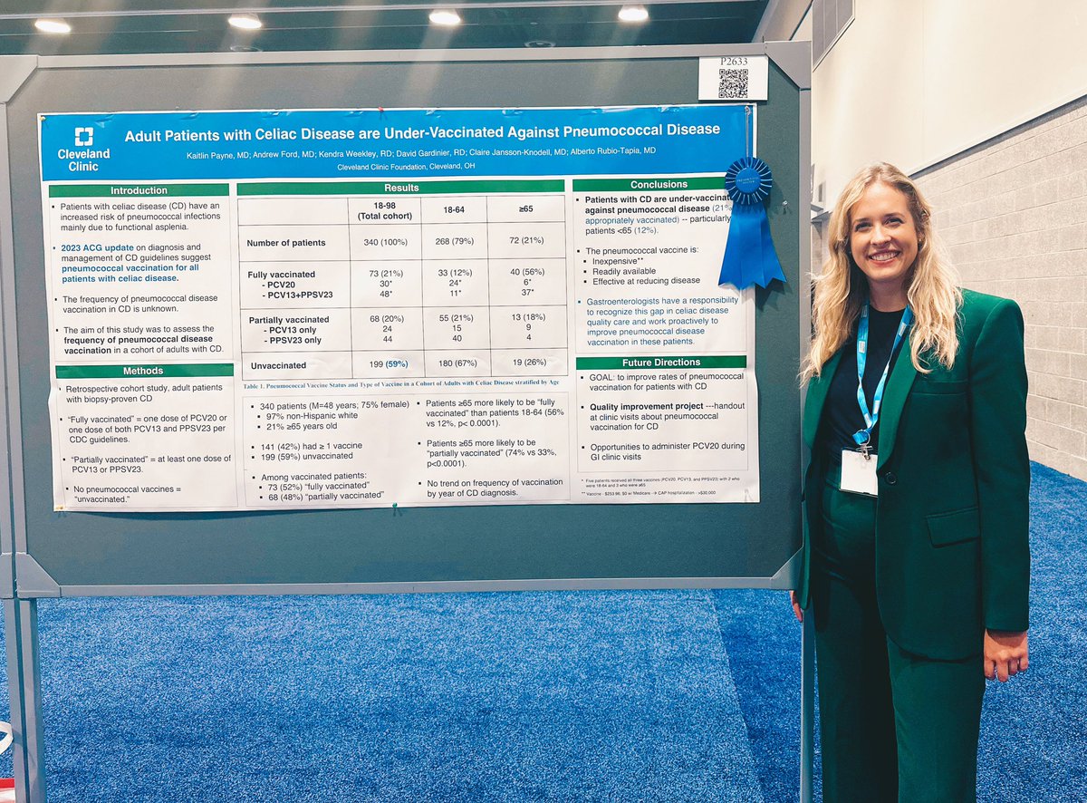 Kaitlin Payne (@kaitlin_c_payne) on Twitter photo Did you know patients with celiac disease are functionally asplenic and therefore twice as likely to have severe pneumococcal infections? This can be prevented with one time pneumococcal vaccination. #vaccinessavelives #ACG2023 #celiacdisease <a href="/CCF_IMCHIEFS/">Cleveland Clinic IM</a> <a href="/Mud_Fud/">Richard M. Wardrop III, MD, PhD, MACP, SFHM, FAAP</a> Did you know patients with celiac disease are functionally asplenic and therefore twice as likely to have severe pneumococcal infections? This can be prevented with one time pneumococcal vaccination. #vaccinessavelives #ACG2023 #celiacdisease <a href="/CCF_IMCHIEFS/">Cleveland Clinic IM</a> <a href="/Mud_Fud/">Richard M. Wardrop III, MD, PhD, MACP, SFHM, FAAP</a>