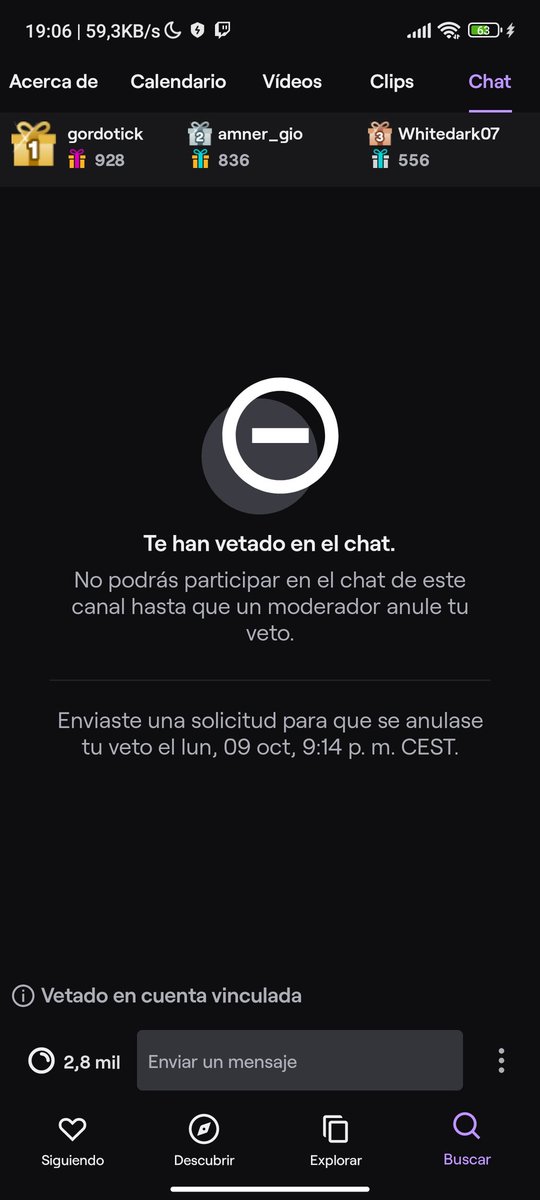 Pablo59240559's tweet photo. @TreborOP Trebor, me podrías quitar mi ban porfa https://t.co/FYgodVb2UF