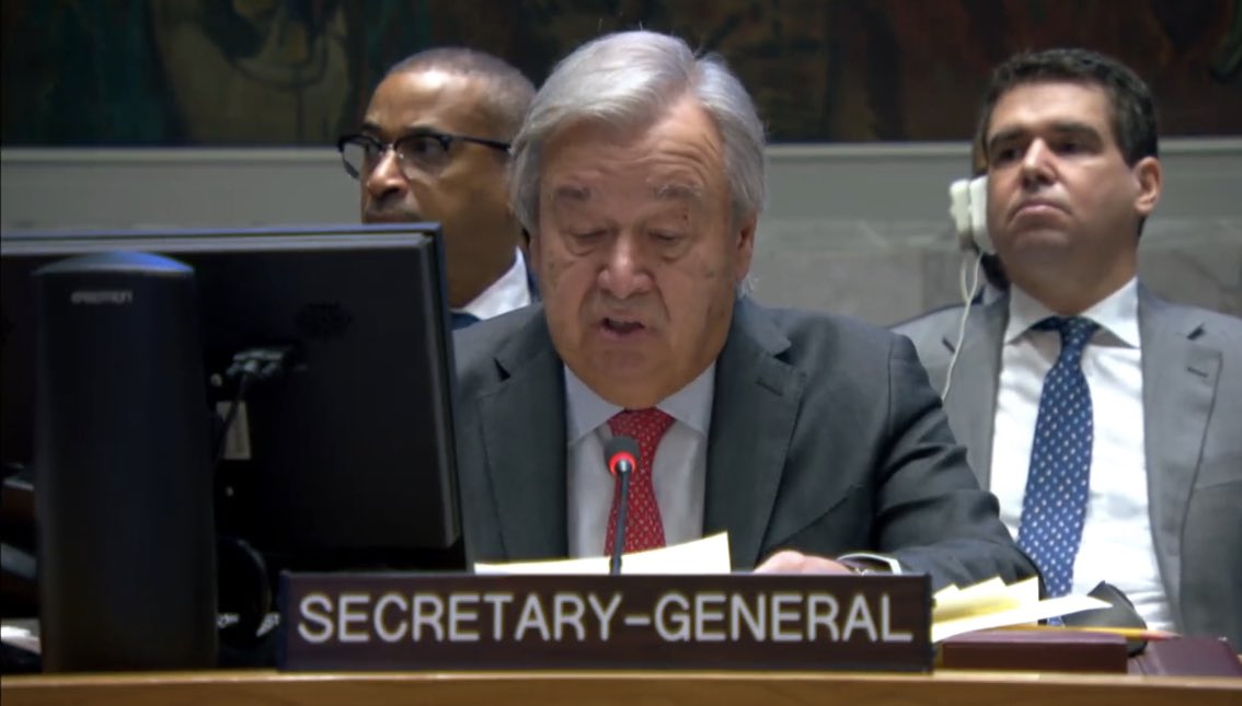 Secretario General de la ONU, Antonio Guterres: “Es importante reconocer que el ataque de Hamás no surgió de la nada. El pueblo palestino ha estado sometido a una ocupación asfixiante durante 56 años. Vieron cómo sus tierras se llenaban gradualmente de asentamientos, fueron…