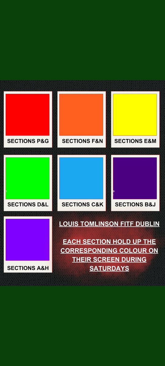 Frederieke's tweet photo. Over the last few days, a few of us have come up with some fan light projects for #FITFDublin
Please share so we can make it special for Louis' first solo Irish show! Let's light up the @3ArenaDublin 🇮🇪🌈🍃
#LouisTomlinson
#FITFWorldTour https://t.co/60ipPXvcLU