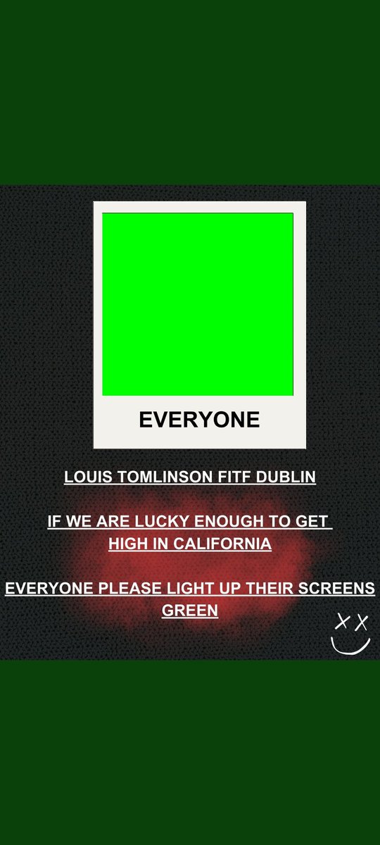 Frederieke's tweet photo. Over the last few days, a few of us have come up with some fan light projects for #FITFDublin
Please share so we can make it special for Louis' first solo Irish show! Let's light up the @3ArenaDublin 🇮🇪🌈🍃
#LouisTomlinson
#FITFWorldTour https://t.co/60ipPXvcLU
