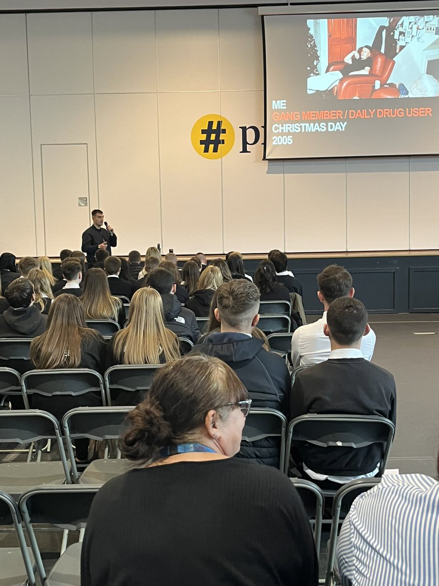 MissHannahDHS's tweet photo. @DennyHighSchool had the privilege of having @G_Armstrong21 deliver an assembly on Scottish gang culture today. It was a fantastic experience for our pupils (and staff) who were truly inspired by hearing about his real life experiences. https://t.co/JMJhSKFnyX