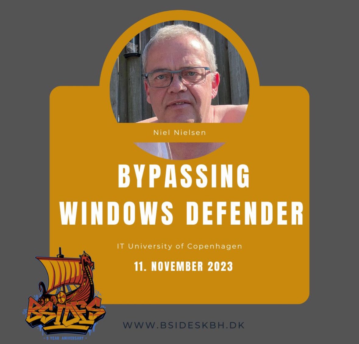 We are pleased to announce that Niel Nielsen will present “#bypassing #windowsdefender for #endpoints device isolation” at #bsideskbh 2023 
Learn cutting-edge techniques to bypass windows defender’s defense
Tickets - billetto.dk/e/bsides-koben…
#bsides #cybersecurity #edr #infosec