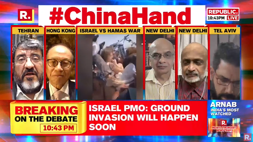 republic's tweet photo. #ChinaHand | We are moving towards a multi-polar war: Dr Foad Izadi, Associate Professor, Faculty of World Studies, University of Tehran
Tune in and fire in your views with the hashtag - https://t.co/MnGppAhUoN
#Israel #Hamas #Palestine #IsraelHamasWar #IsraelHamasConflict #China #XiJinping #War #RepublicTV #Arnab #ArnabGoswami