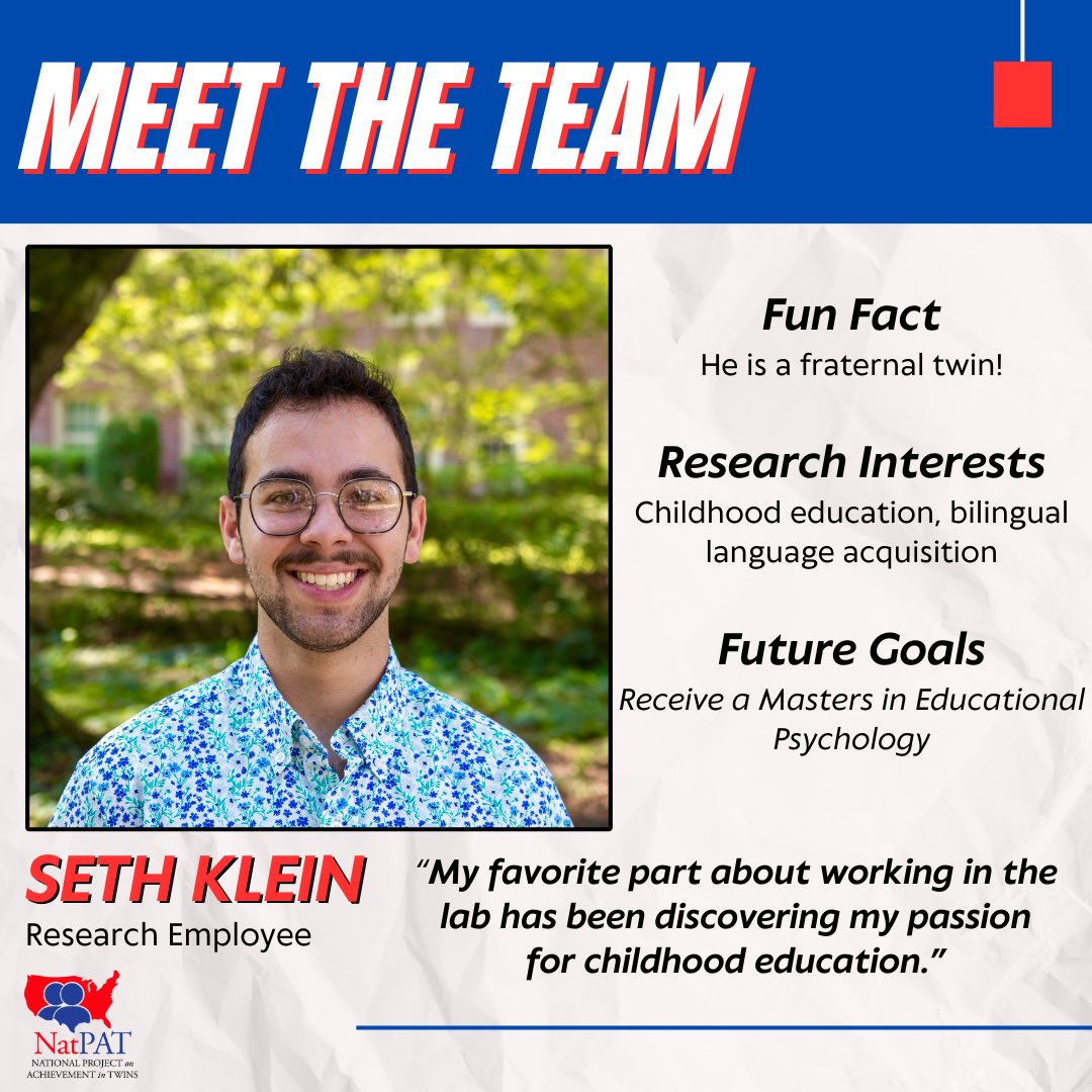 NatPATtwins's tweet photo. It’s our first Meet The Team Tuesday, starting with Seth Klein! Stay tuned for more! https://t.co/H5pQQfIuLb