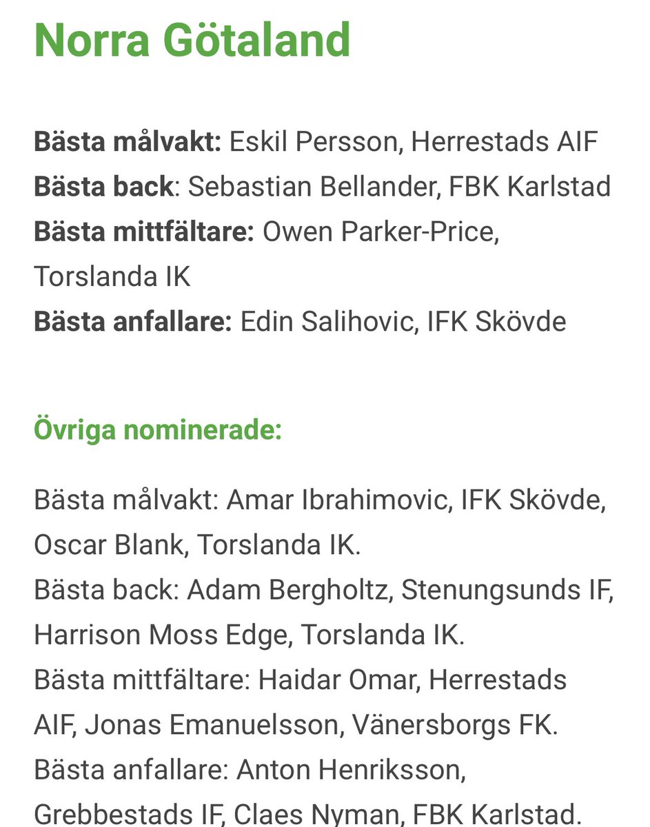 Det står nu klart vilka Unibet har utsett till bästa spelare i division 2 NG och tyvärr blev Adam Bergholtz ingen vinnare denna gång! Nästa år....