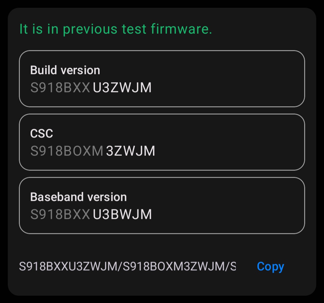 Beta News ‼️ Samsung Galaxy S23 Series One UI 6.0 Beta Build Update To U3ZWJM U3ZWJK ➡️ U3ZWJM Build Version :S918BXXU3ZWJM/S918BOXM3ZWJM/S918BXXU3BWJM #OneUI6 #GalaxyS23 #GalaxyS23Plus #GalaxyS23Ultra