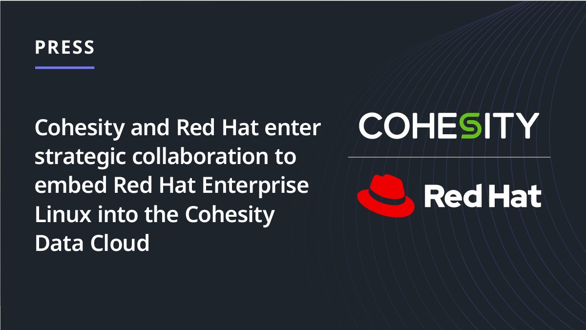 Cohesity tweet media