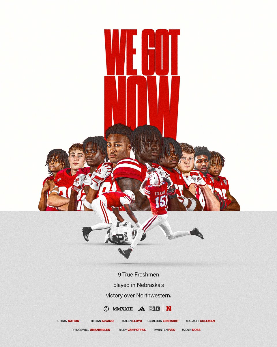 HuskerFootball's tweet photo. Next Man Up 😤

#GBR x #WhatsNExt! https://t.co/un7yKSrzjy