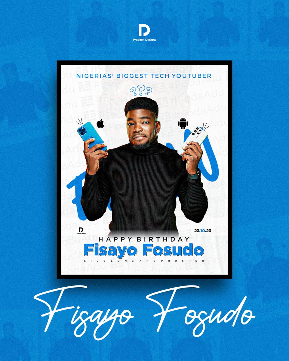 realibdouglas's tweet photo. Without #fodaadu, π
Still in the mood of celebration π₯³π₯³
Thank you so much @Fosudo for the huge impact you've made in my life and to the world. ππΌπ€
You're a Blessing Sir ππ
Happy belated birthday π₯³π₯³
#fisayofosudo #techyoutuber #happybirthday #probitekdesigns https://t.co/1b8QQK1yyz