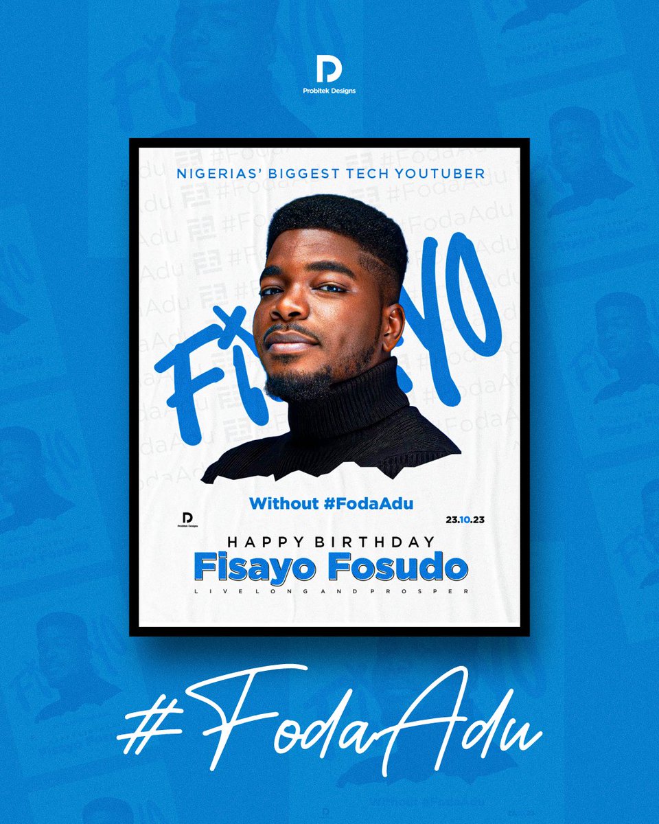 realibdouglas's tweet photo. Without #fodaadu, π
Still in the mood of celebration π₯³π₯³
Thank you so much @Fosudo for the huge impact you've made in my life and to the world. ππΌπ€
You're a Blessing Sir ππ
Happy belated birthday π₯³π₯³
#fisayofosudo #techyoutuber #happybirthday #probitekdesigns https://t.co/1b8QQK1yyz