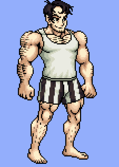 00_3ntries's tweet photo. beowulf (bedwulf) from skullsgirls 
pixel version, first I wanted to made this in Cvs2 style but at the same time I wanted to try too something very similar to the original style so......my second thought wins https://t.co/UzYupcSELU