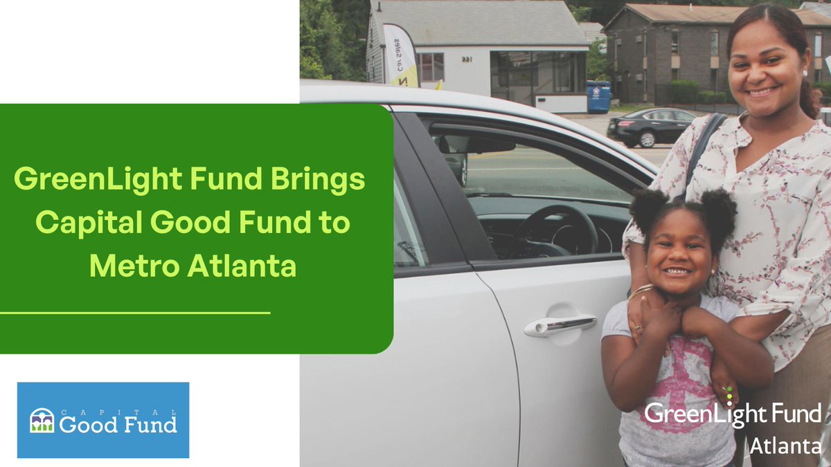 Just announced! <a href="/GreenLightATL/">GreenLight Fund Atlanta</a> launches its fourth portfolio organization, bringing <a href="/cgfund/">Capital Good Fund</a> to metro #Atlanta to provide equitable small-dollar loans and financial coaching to families with low wealth, helping them build credit and avoid predatory lending. bit.ly/3FvBVvk