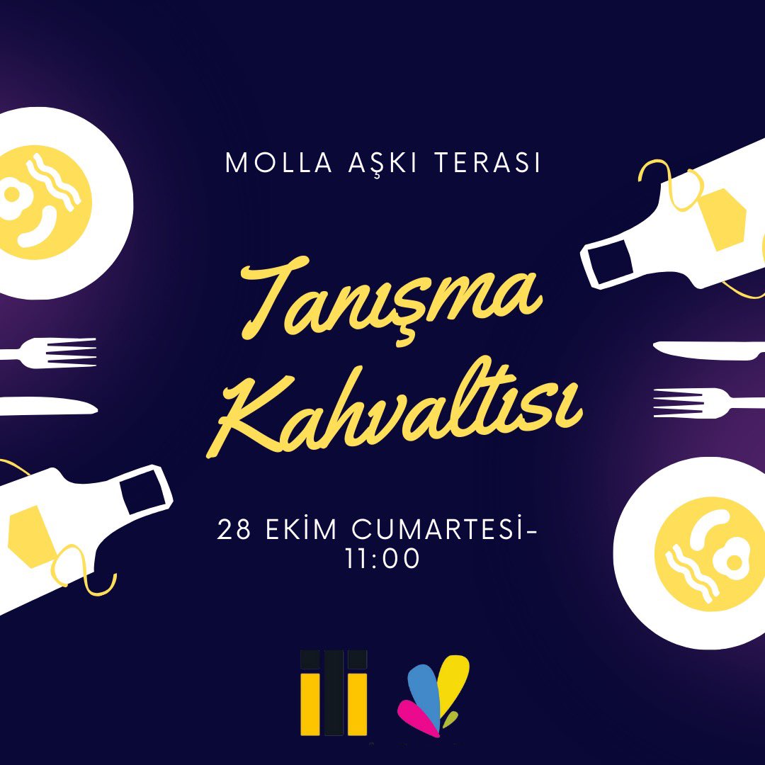 girisimTic's tweet photo. Herkese merhaba arkadaşlar 👋  Girişimcilik Topluluğu olarak harika bir etkinlik ile karşınızdayız!

🕚 28 Ekim Cumartesi günü Molla Aşkı Terasın’da saat 11.00’de düzenlemiş olduğumuz tanışma kahvaltısında sizleri de aramızda görmeyi çok isteriz. 🥳 https://t.co/uVT7SdNLcG