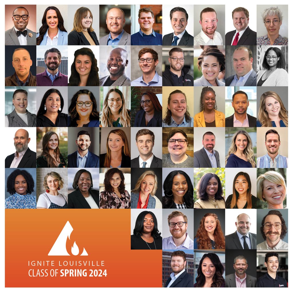 leadlouisville's tweet photo. Introducing the Ignite Louisville Class of Spring 2024! 🥳
Presented by @Norton_Health, fifty-four up-and-coming leaders were selected based on their accomplishments and interest in making an impact in the community.
Click here to meet the class: https://t.co/dJhI4Hcp2S https://t.co/kc2e05dDdS