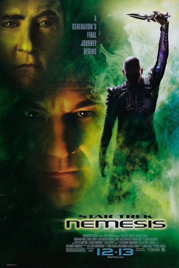 SaveRedlandLibr's tweet photo. 6:45pm TODAY on @Film4
The 2002 #SciFi film🎥 “Star Trek: Nemesis” directed by #StuartBaird from a screenplay by #JohnLogan who co-wrote the story with #RickBerman & Brent Spider
Inspired by #GeneRoddenberry’s 1960’s TV📺 series
🌟#PatrickStewart #JonathanFrakes #BrentSpiner https://t.co/jObif727iI