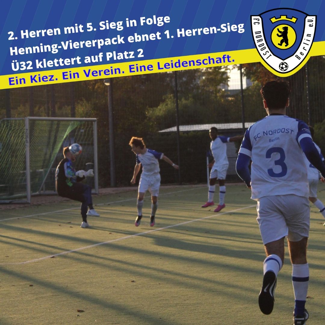 2. Herren weiter auf der Erfolgsspur und mit dem 5. Sieg in Folge - Viererpack von Henning sorgt für Auswärtssieg der 1. Herren - 3. Herren mit Last Minute-Ausgleich - Ü32 springt auf Platz 2 - U15 scheidet im Pokal aus

Alle Ergebnisse vom Wochenende ➡️ bit.ly/3S7YrSr