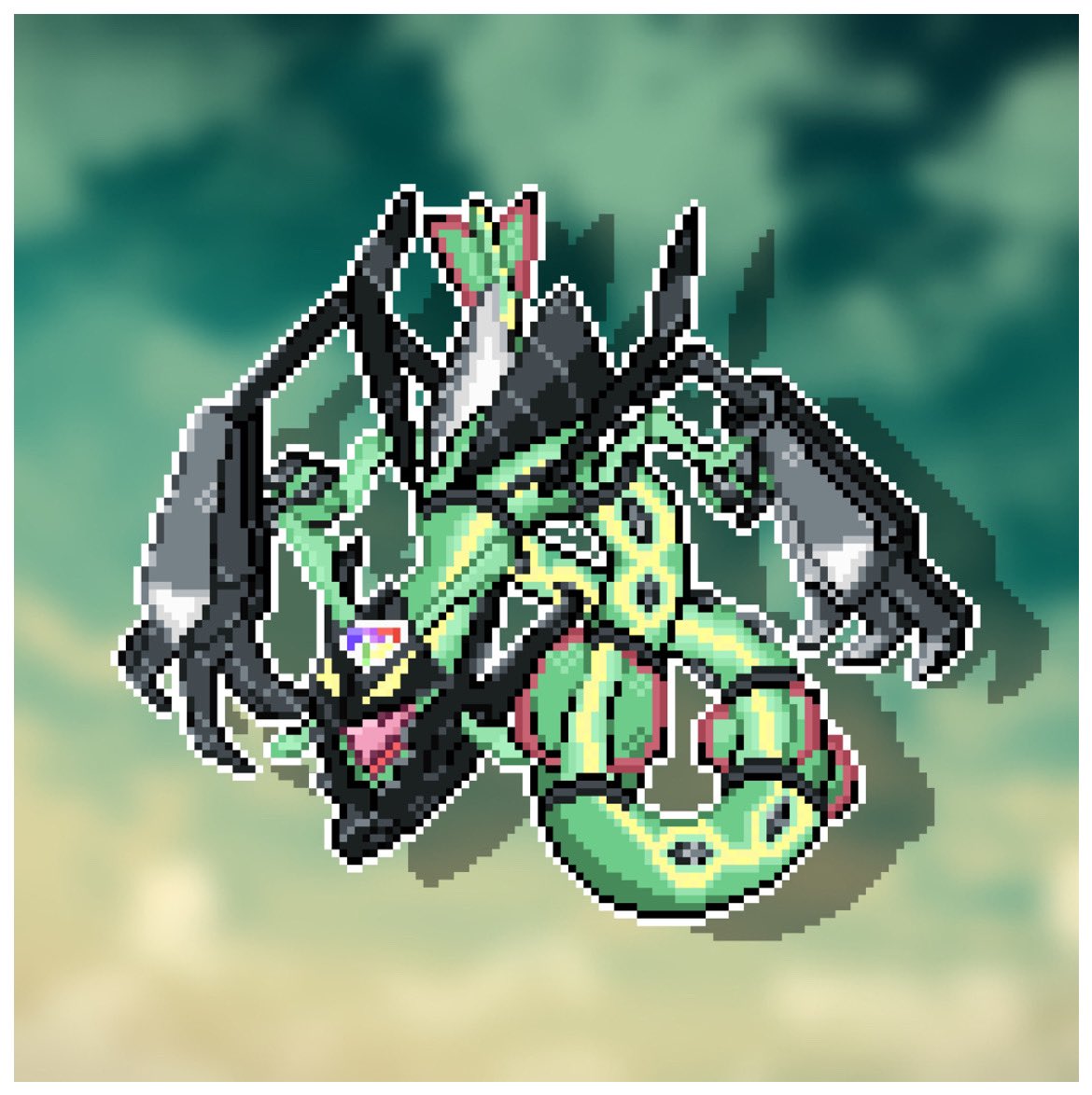Liskaarm_'s tweet photo. Sprite Necrozma X Rayquaza 

PSYCHIC / DRAGON

Necrozma, as it plummeted ruinously towards the ground, crashed onto a soaring dragon.
Taking advantage of its hesitation, Necrozma stole its light.

By @FilippoFavaroMH 

RT 🔁 Like 🖤 Thx 

#Pokemon #Necrozma #Rayquaza https://t.co/dxkLwtHYWz