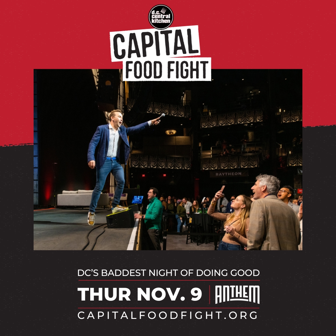 dcck's tweet photo. Calling all Food Fighters! Get your tickets now to be part of the action on Nov 9th at the Anthem for #capfoodfight23.  https://t.co/HsaKCsP6TW https://t.co/T1RFGvBMHf