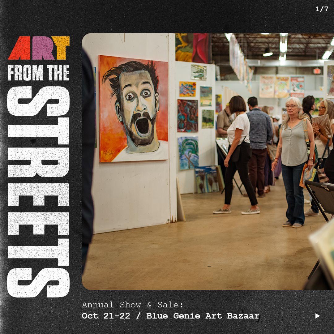 proofadv's tweet photo. Big shout out to our friends @AFTS for the enormous success of this year’s Annual Show &amp; Sale which featured more than 1,800 pieces of art from many talented artists facing housing insecurity in our community. https://t.co/lWGwSrtwMk
