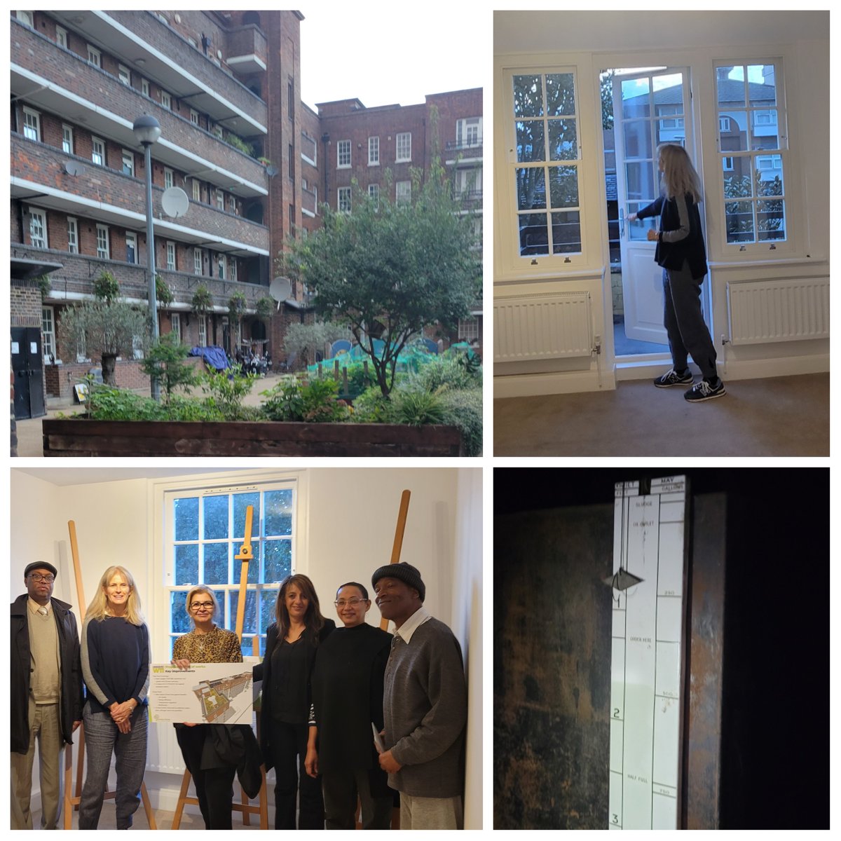 sofmcveigh's tweet photo. Checking out new windows at Bramley House, excellent sound & thermal qualities. Visited the old oil tank too! @RBKC #NorthKen #housing https://t.co/tj93eJAyLM
