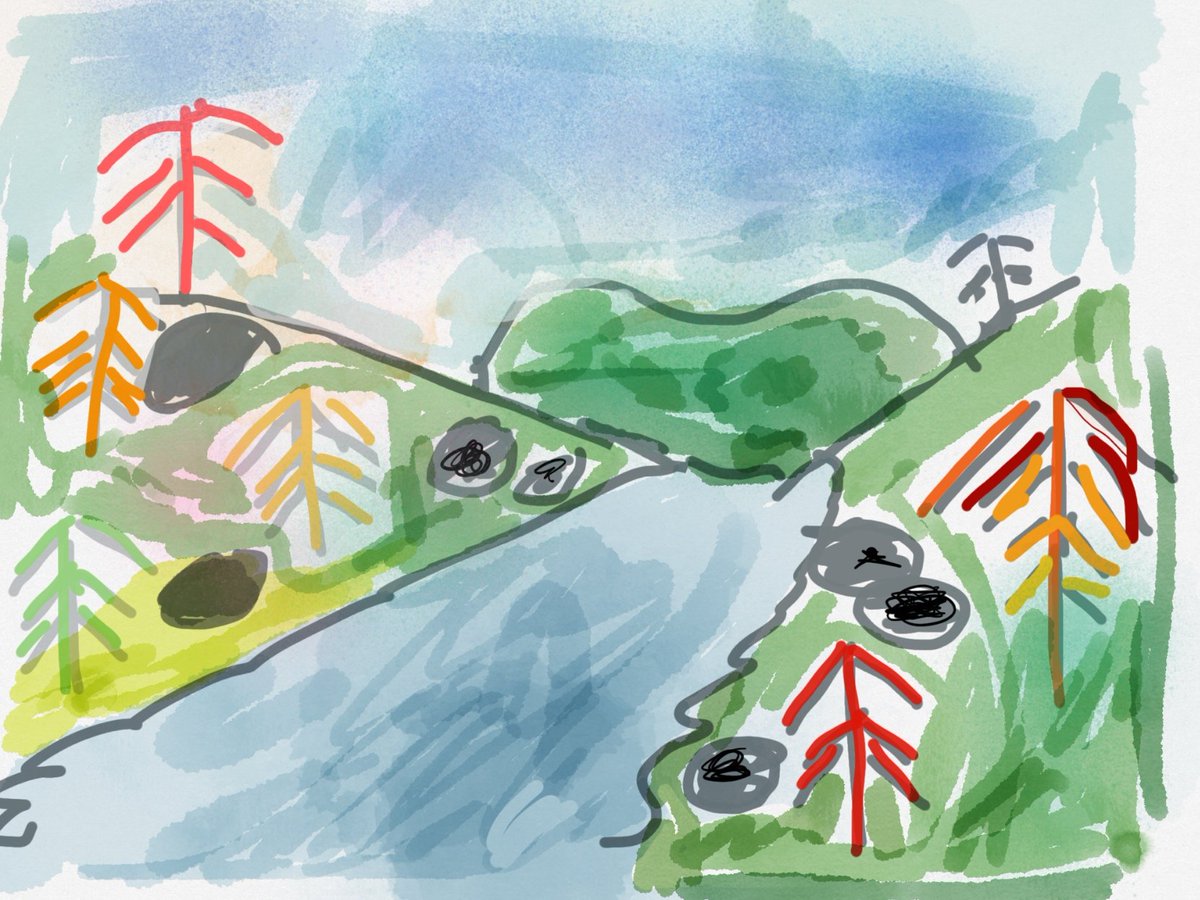 LauraKeeney01's tweet photo. P3b's first attempt at using @Tayasui_apps Sketches app to create an Autumn scene using #EveryoneCanDraw @AppleEDU tutorial! Great work for 6 year olds 🥰 They loved exploring the tools &amp; being creative @WellshotPrimary @GlasgowRTC @CreativityinEDU @GlasgowCREATE https://t.co/lPnVGFPKA6