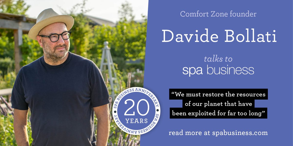 spabusinessmag's tweet photo. The founder of Comfort Zone, Davide Bollati, talks beauty, ethics and sustainability with Spa Business https://t.co/opxDf6ZKRY #spaBusiness #spa #wellness https://t.co/UVQ3s7vkRI