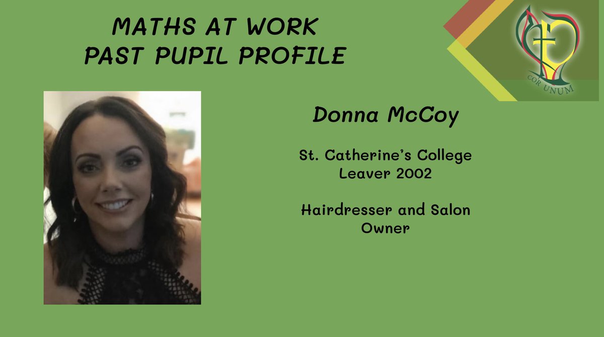 MathsStCaths's tweet photo. The focus of @mathsweek this year was how we use Maths. To celebrate this we asked some of our past pupils how they use Maths in their current job! Thanks to Aine, Emma and Donna for taking the time to share how they #usemaths! #welovemaths #corunum ๐งฎ๐ฉ๐ฝโ๐ผ https://t.co/1WW3XewuuO