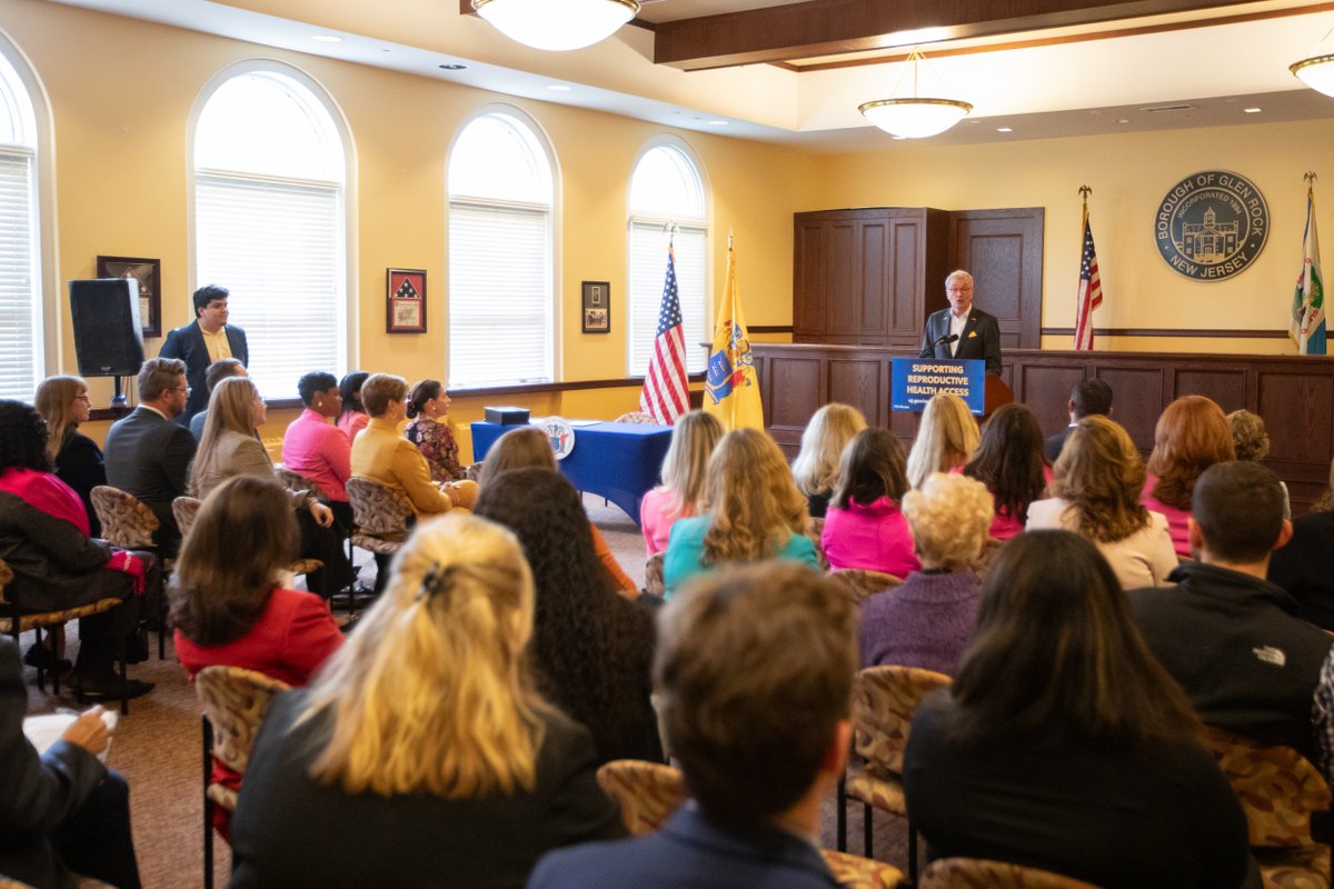 GovMurphy's tweet photo. Today in Glen Rock, the only town in our state led entirely by women, we launched a new website about reproductive health care: https://t.co/TA2eMllYhU

Everyone should know exactly how they can access essential health care at a time when these freedoms are under attack. https://t.co/XXk71BuFrk